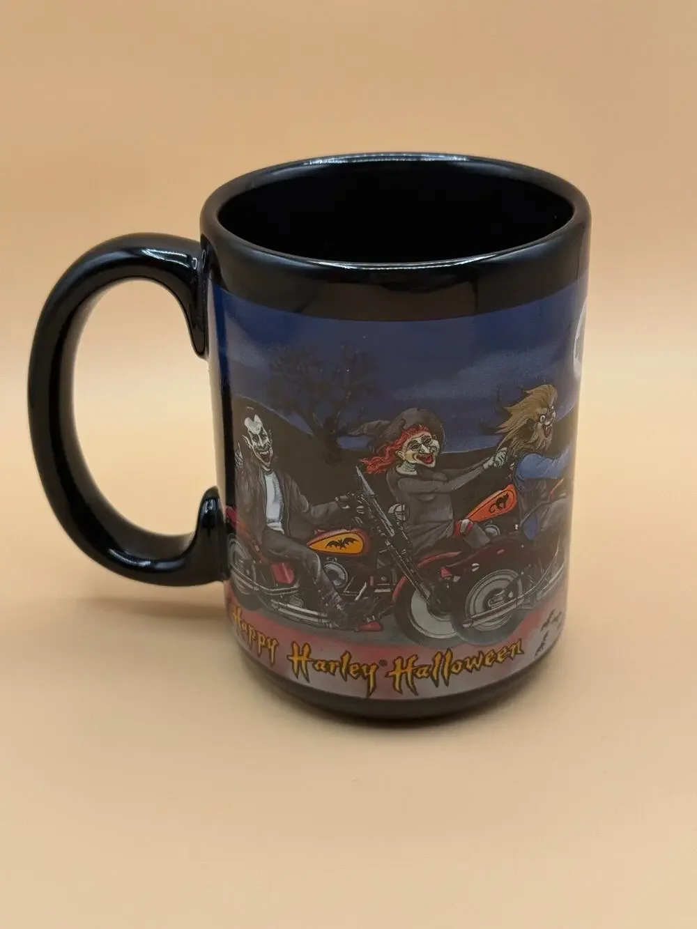🏍️ Harley-Davidson Happy Harley Halloween Coffee Mug Black Monster Biker Mug